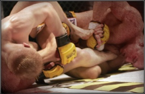 Close up action of a leg lock